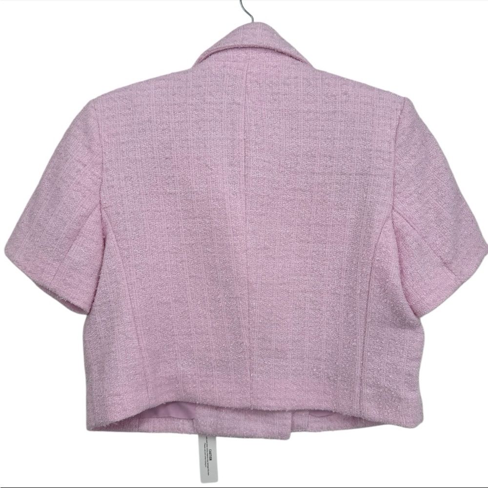 Cropped Pink Tweed Skirt & Blazer set - Picture 3 of 6